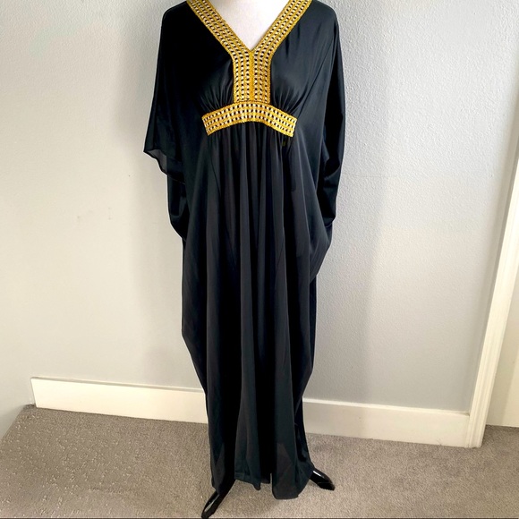 Vintage Other - Vintage Rare Caftan 1960s Black
